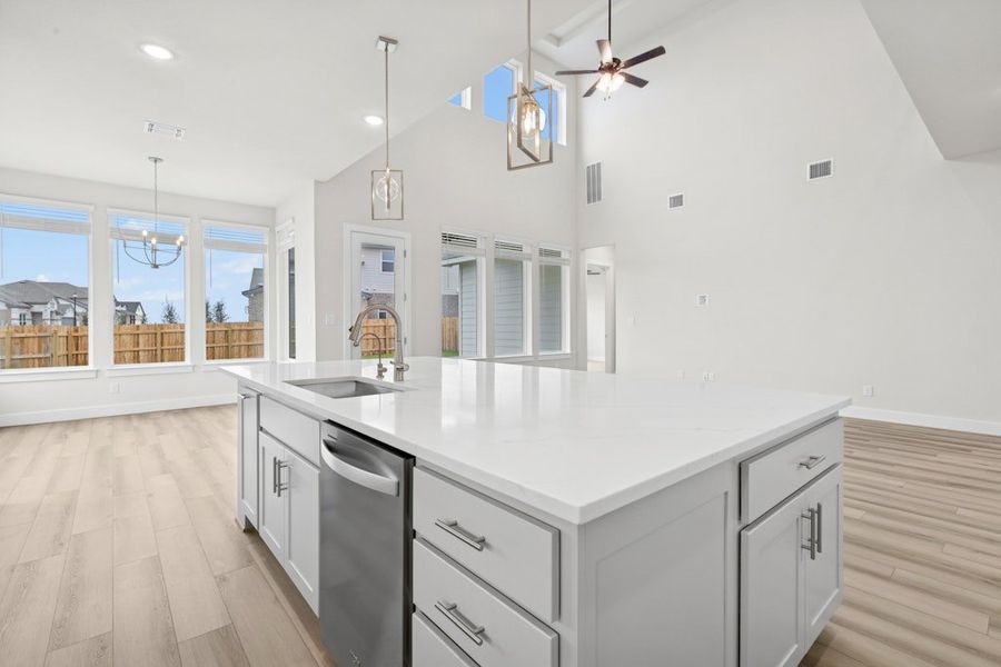 Furnished interior view inside a new home in Blackhawk, Pflugerville (Image 9).