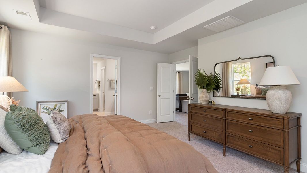 Representative furnished interior of a home built from the HARBOR OAK by D.R. Horton in Spring View Landing, Loris (Image 12).