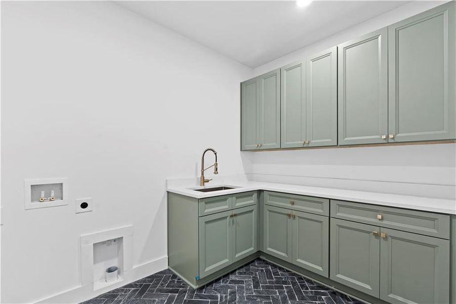 Furnished interior view inside a new home in , Suwanee (Image 39).