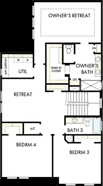 2D floor plan layout of this home in Emerald Landing at Waterside at Lakewood Ranch – Cottage Series, Sarasota, FL (Image 3). 2D floor plan layout of this home in Emerald Landing at Waterside at Lakewood Ranch – Cottage Series, Sarasota, FL (Image 3).