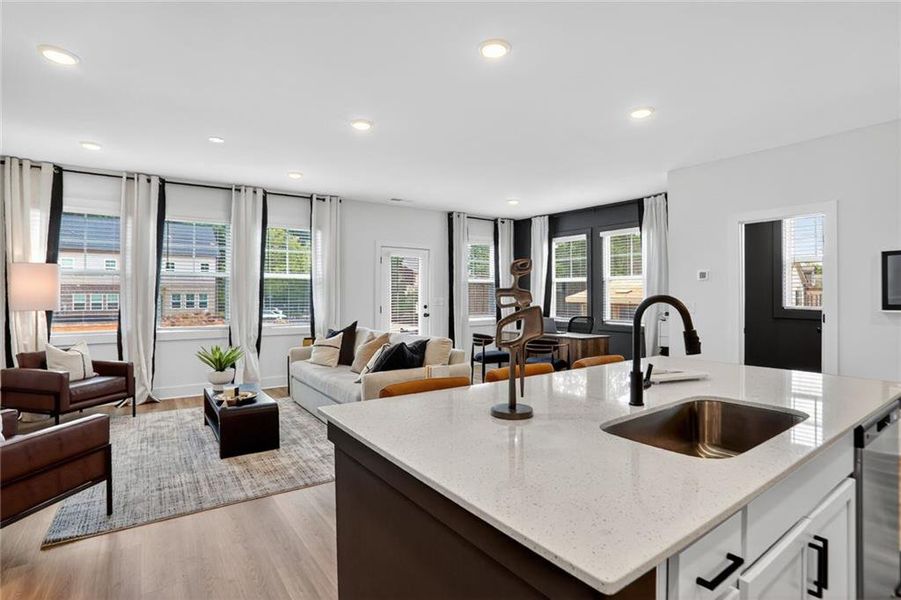 Furnished interior view inside a new home in Governors Parc, Kennesaw (Image 7).