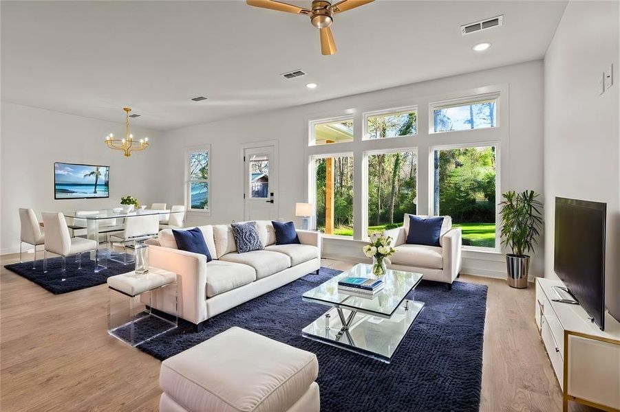 Furnished interior view inside a new home in , Hideaway (Image 6).