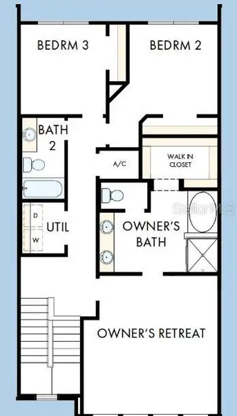 2D floor plan layout of this home in , Wesley Chapel, FL (Image 3).
