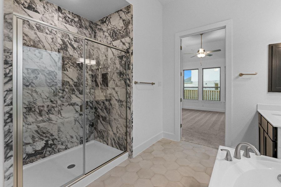 Walk-in shower in Primary Bath