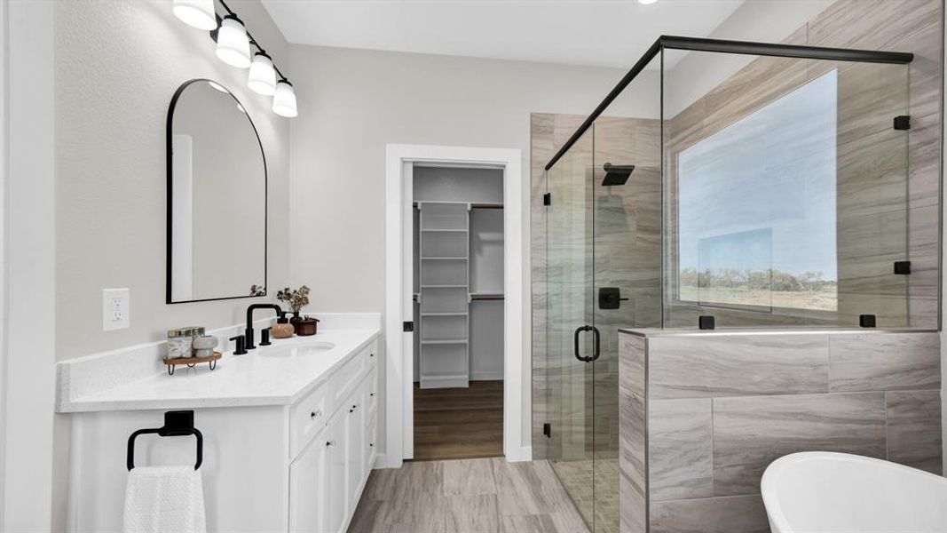 Furnished interior view inside a new home in Parallel Pastures, Poolville (Image 17).
