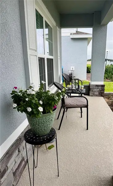 Exterior details and patio area of a home in , Haines City (Image 2). Exterior details and patio area of a home in , Haines City (Image 2).