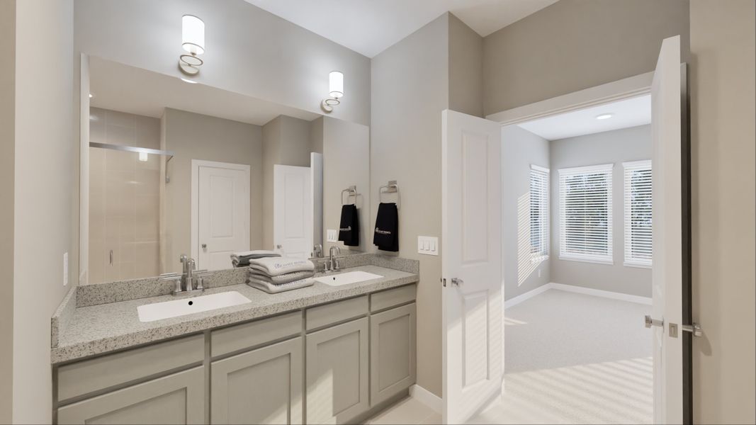 Representative furnished interior of a home built from the Santa Rosa by Tricoast Homes in Summer Place  35', Montgomery (Image 21).