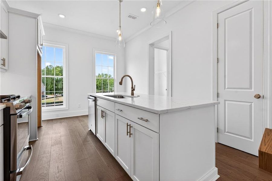 Furnished interior view inside a new home in Waterhaven, Cumming (Image 15).