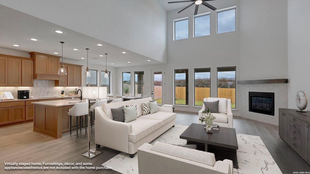 Furnished interior view inside a new home in Kallison Ranch, San Antonio (Image 7).