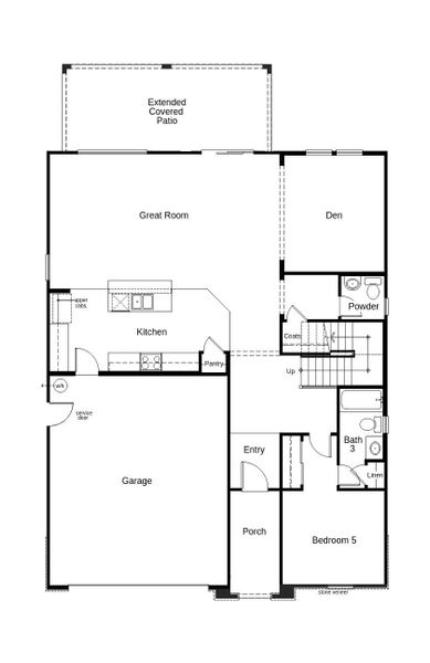 2D floor plan layout of this home in The Reserves at Desert Oasis, Surprise, AZ (Image 2). 2D floor plan layout of this home in The Reserves at Desert Oasis, Surprise, AZ (Image 2).