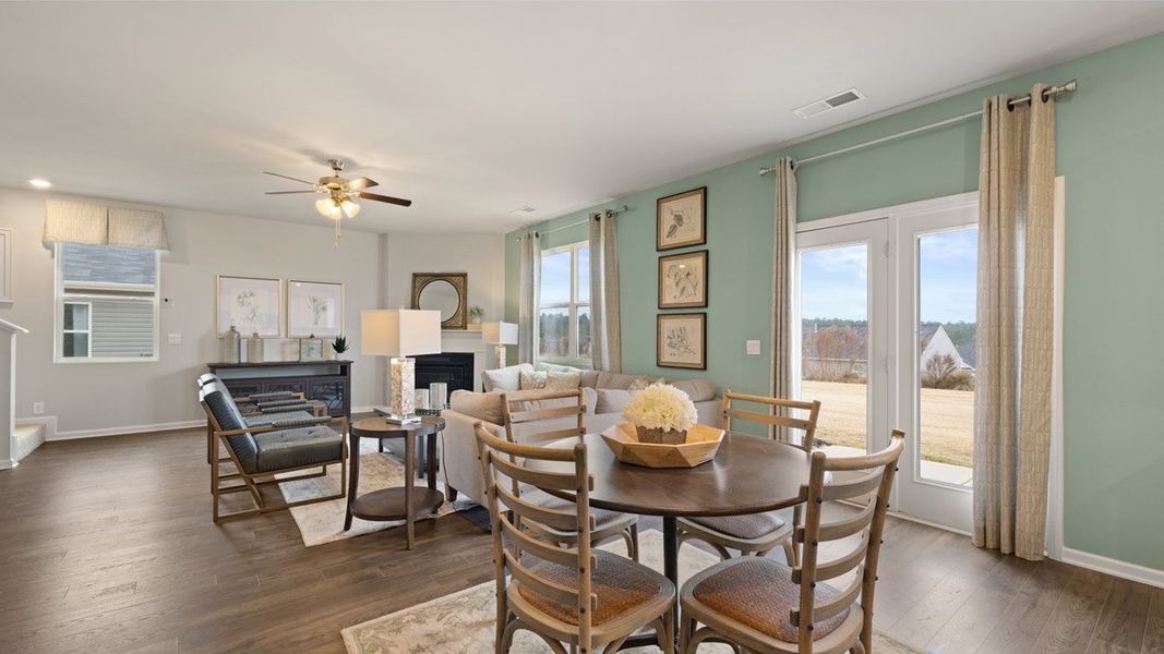 Representative furnished interior of a home built from the Mansfield by D.R. Horton in Estates at Deer Hollow, Grovetown (Image 10).