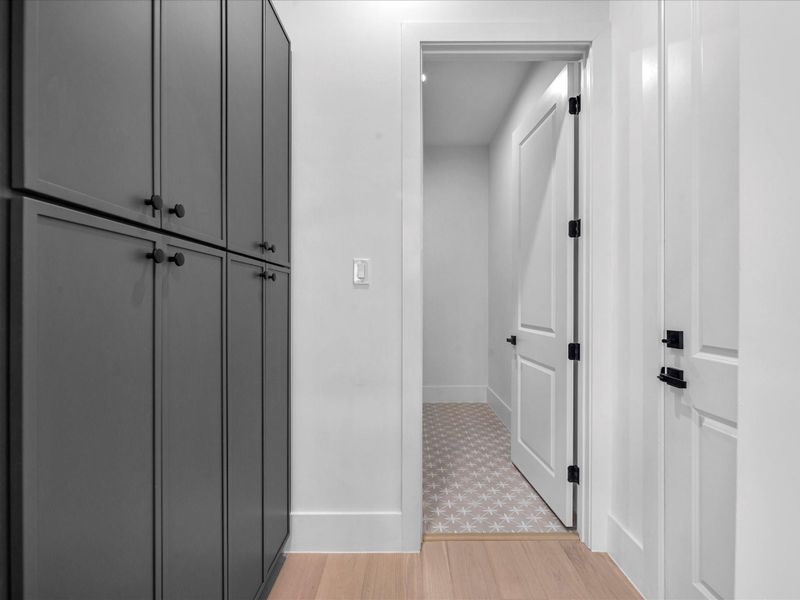Mudroom located off your entrance from the garage