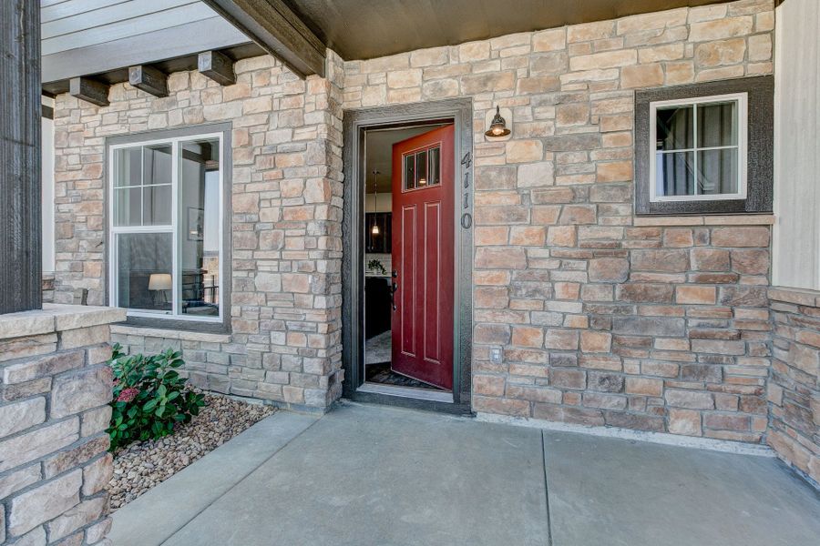 Representative exterior details of a home built from the The Eldorado by Landmark Homes in The Lakes at Centerra, Loveland (Image 4). Representative exterior details of a home built from the The Eldorado by Landmark Homes in The Lakes at Centerra, Loveland (Image 4).