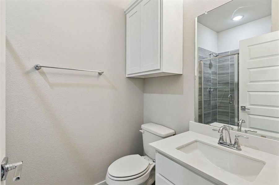 Bathroom in the Morrison home plan by Trophy Signature Homes – REPRESENTATIVE PHOTO Bathroom in the Morrison home plan by Trophy Signature Homes – REPRESENTATIVE PHOTO