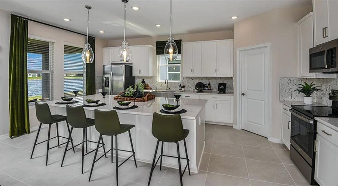 Furnished interior view inside a new home in The Cove at West Port, Port Charlotte (Image 12). Furnished interior view inside a new home in The Cove at West Port, Port Charlotte (Image 12).