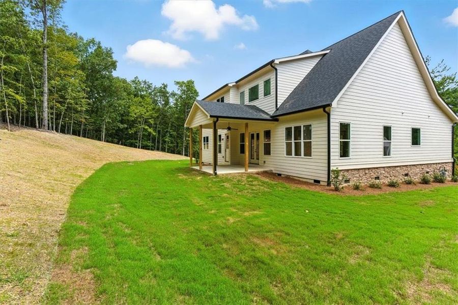 Front exterior of a new home in , Rome, GA, highlighting curb appeal (Image 27).