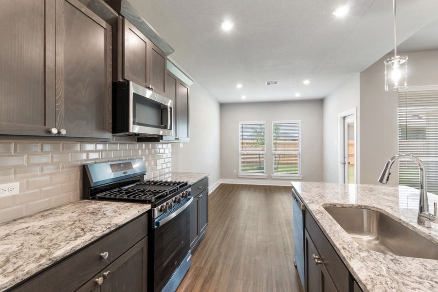 Furnished interior view inside a new home in Southern Pointe, College Station (Image 5).
