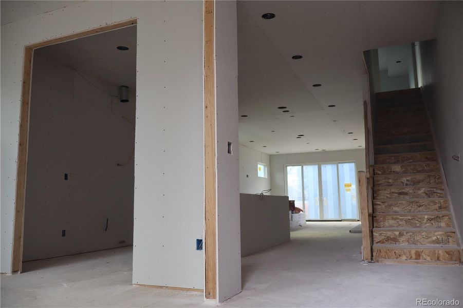 View from Entrace after Drywall