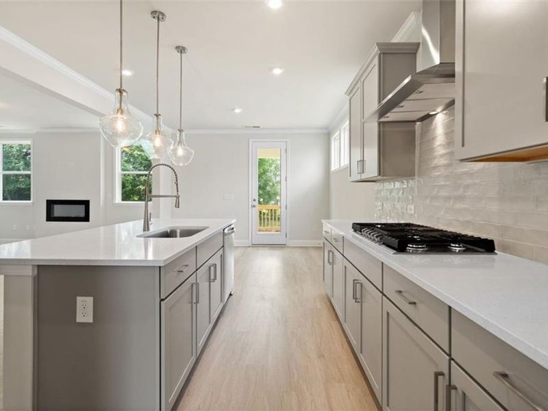 Furnished interior view inside a new home in Wehunt Meadows, Hoschton (Image 10).