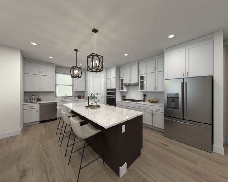 Furnished interior view inside a new home in Poplar Farms, Franklin (Image 3).