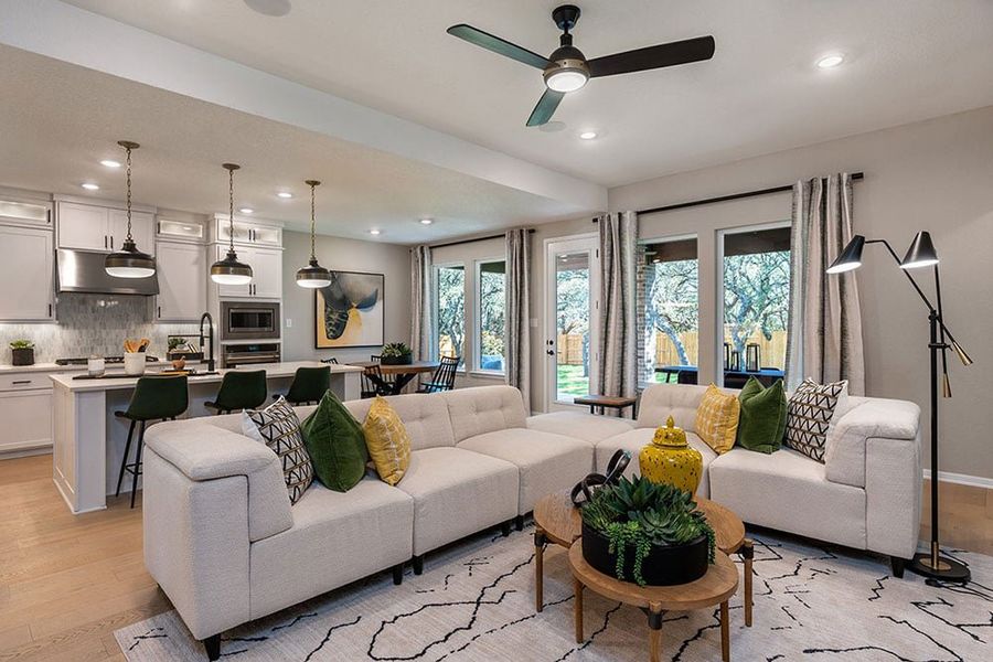 Furnished interior view inside a new home in Parkside on the River, Georgetown (Image 10).