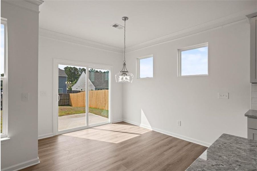 Spacious, unfurnished interior of a new home in Villas at Dawsonville, Dawsonville (Image 21). Spacious, unfurnished interior of a new home in Villas at Dawsonville, Dawsonville (Image 21).