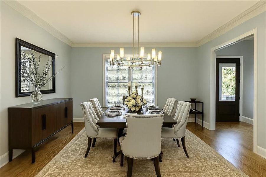 Furnished interior view inside a new home in , Atlanta (Image 27).