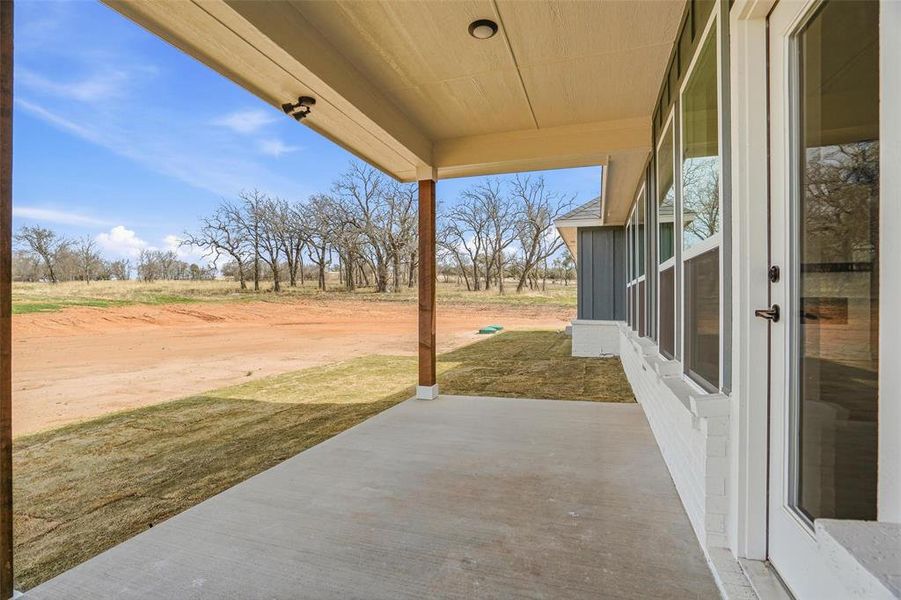Exterior details and patio area of a home in Taylor Ranch, Springtown (Image 3).