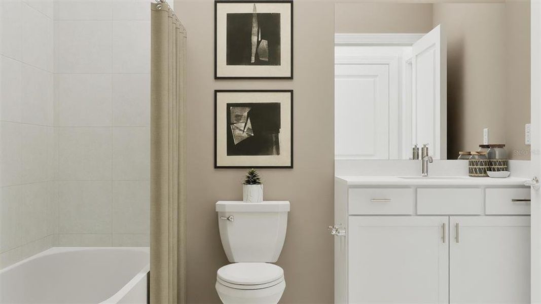 Furnished interior view inside a new home in Island Lakes at Coco Bay, Englewood (Image 4). Furnished interior view inside a new home in Island Lakes at Coco Bay, Englewood (Image 4).