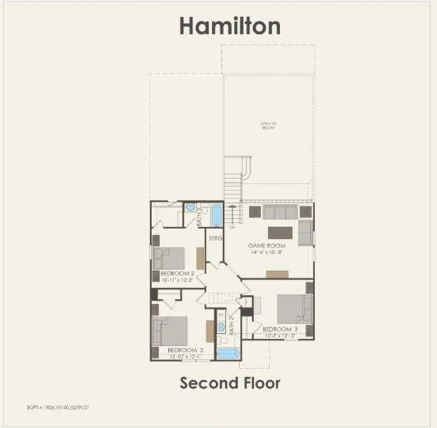 Pulte Homes, Hamilton floor plan