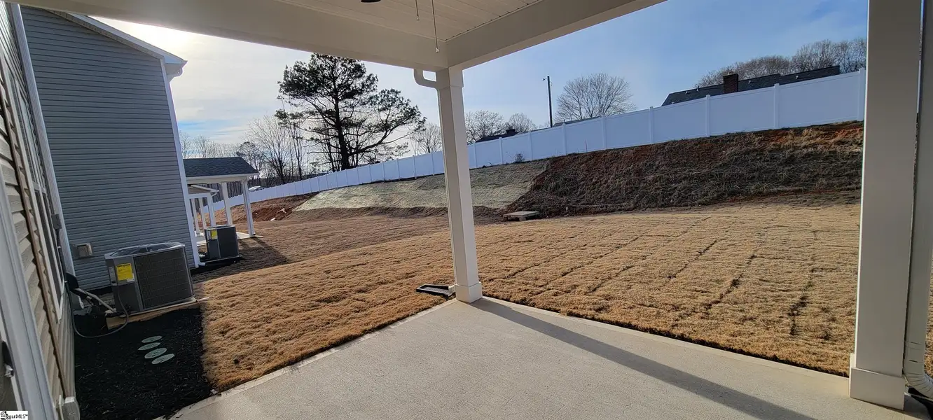 Exterior details and patio area of a home in Halton Oaks, Spartanburg (Image 3). Exterior details and patio area of a home in Halton Oaks, Spartanburg (Image 3).
