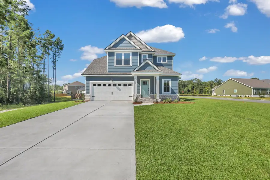 Sherwood B – Front Elevation in Blue