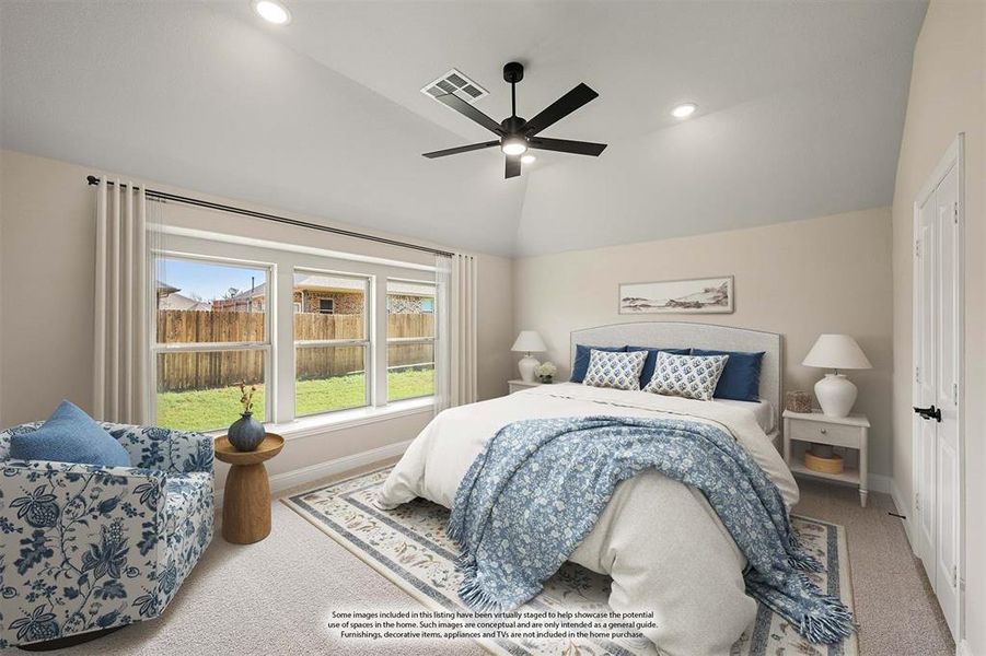 Furnished interior view inside a new home in Sable Creek, Sanger (Image 9).