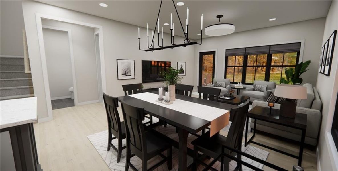 Furnished interior view inside a new home in , Carrollton (Image 11).