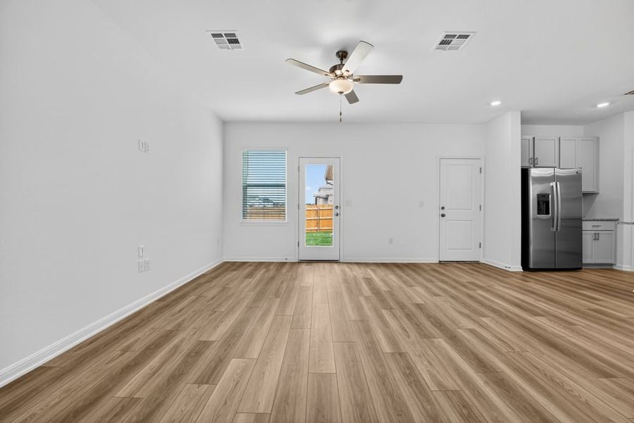 Representative unfurnished interior of a home built from the Sandgrouse by Taylor Morrison in Longview, Del Valle (Image 11). Representative unfurnished interior of a home built from the Sandgrouse by Taylor Morrison in Longview, Del Valle (Image 11).