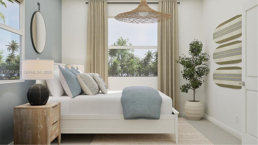 Furnished interior view inside a new home in Emerald Palms, Miami (Image 10).