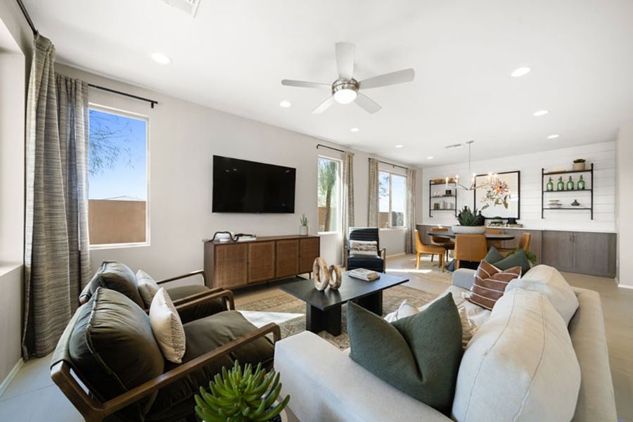 Furnished interior view inside a new home in Meridian, Queen Creek (Image 14).