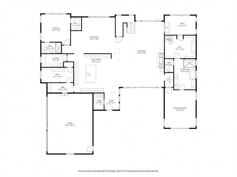 2D floor plan layout of this home in , Dallas, TX (Image 4).