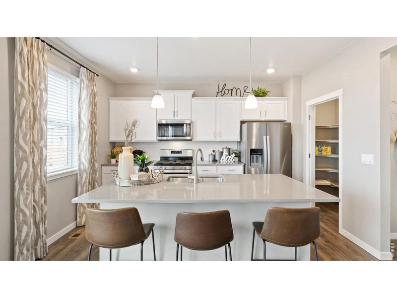 Furnished interior view inside a new home in Vantage, Berthoud (Image 20). Furnished interior view inside a new home in Vantage, Berthoud (Image 20).