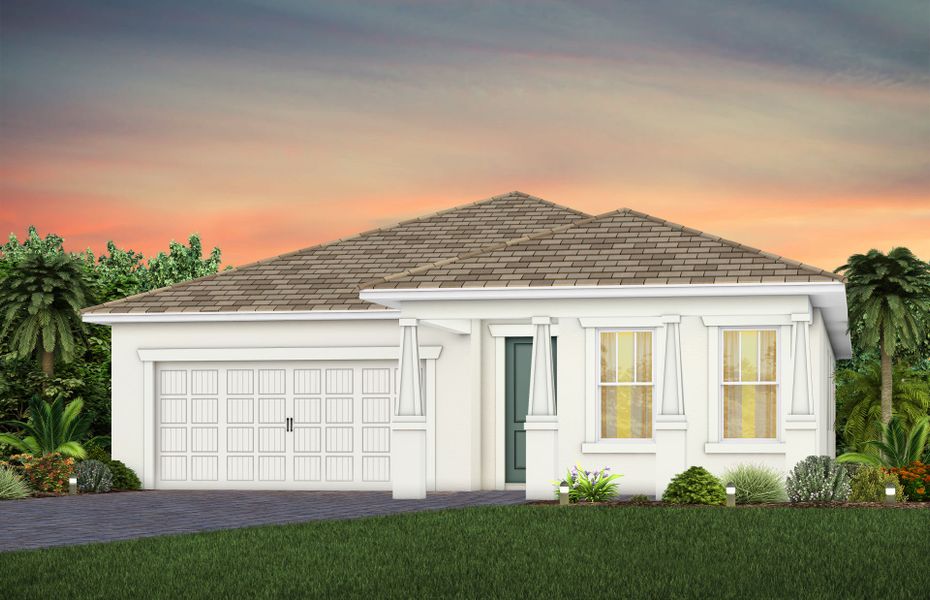 Representative exterior photo of a completed home built from the Coral by Pulte Homes in SeaFlower, Bradenton, FL (Image 21).