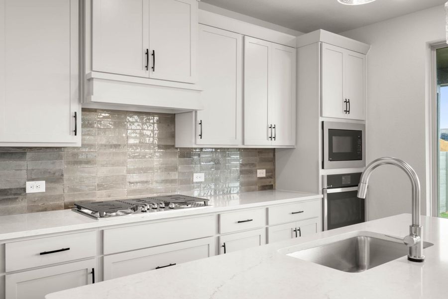 Furnished interior view inside a new home in Cottage Collection at Harvest, Argyle (Image 5).