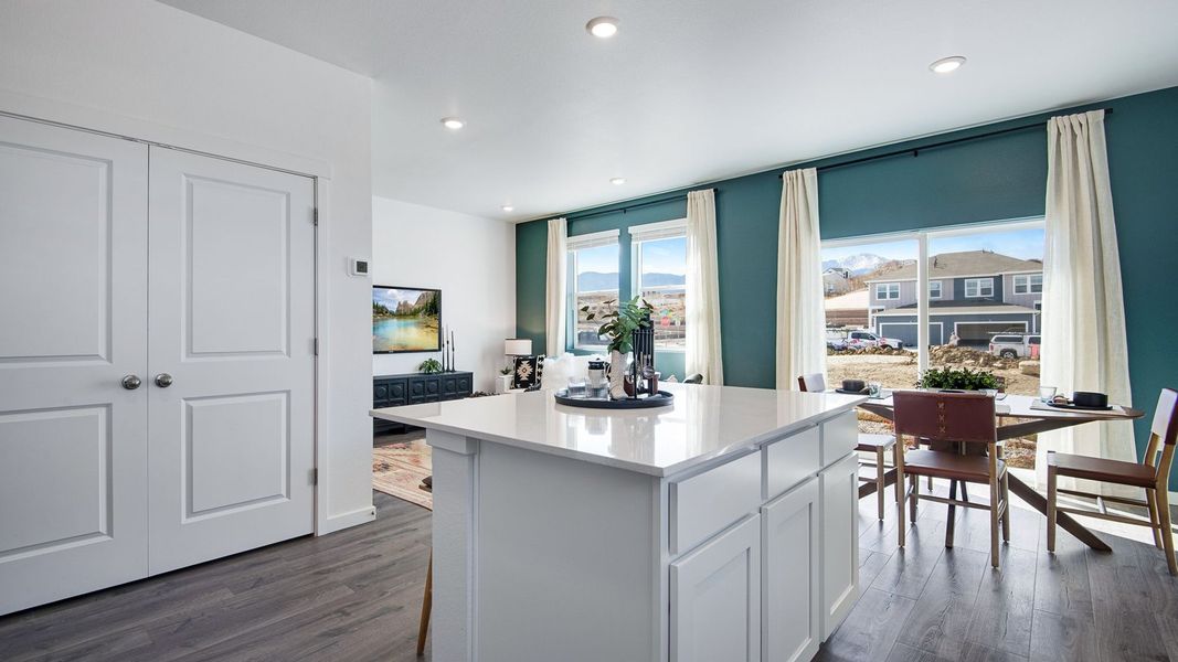 Representative furnished interior of a home built from the Boxelder by D.R. Horton in Ellston Park, Colorado Springs (Image 8).