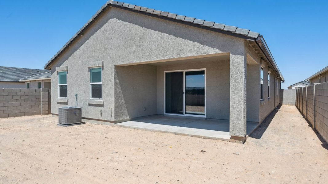 Exterior details and patio area of a home in Moonlight, Maricopa (Image 3).