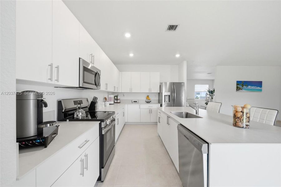 Furnished interior view inside a new home in , Miami (Image 6).