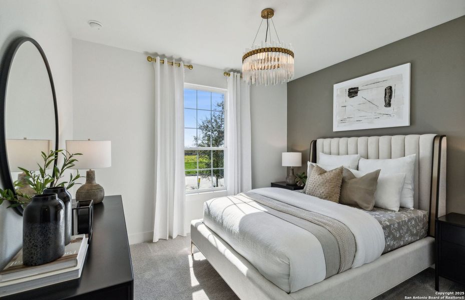 Furnished interior view inside a new home in , New Braunfels (Image 6).