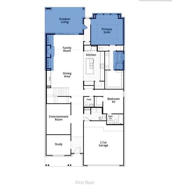 2D floor plan layout of this home in Wildridge, Oak Point, TX (Image 2). 2D floor plan layout of this home in Wildridge, Oak Point, TX (Image 2).