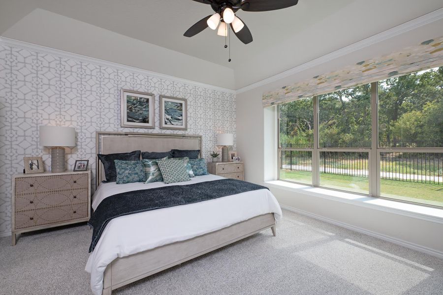 Primary Bedroom | Concept 2464 at Villages of Walnut Grove in Midlothian, TX by Landsea Homes