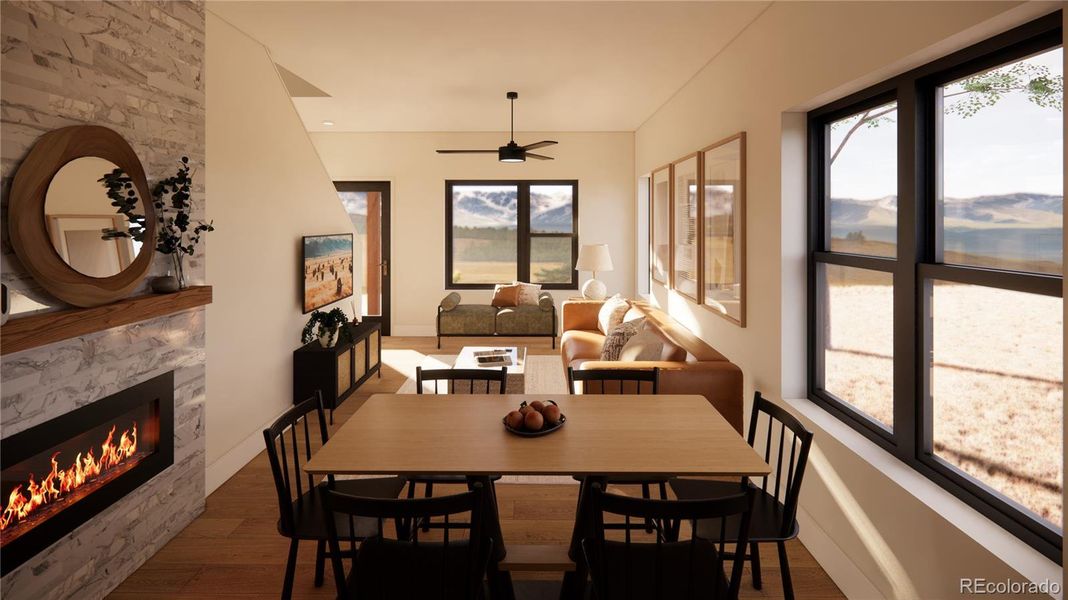 Furnished interior view inside a new home in , Gypsum (Image 12).