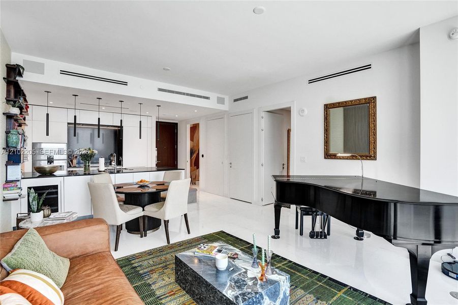 Furnished interior view inside a new home in , Miami (Image 11).