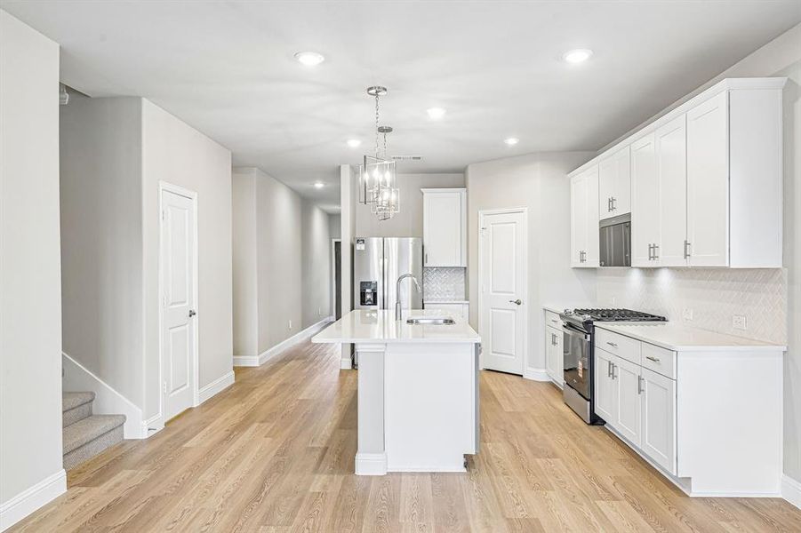 Furnished interior view inside a new home in Tesoro at Chisholm Trail Ranch, Crowley (Image 6).